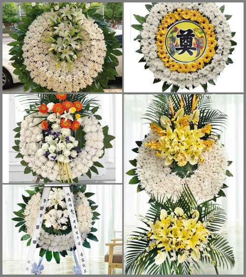 云南德宏州芒市五岔路乡花圈速递